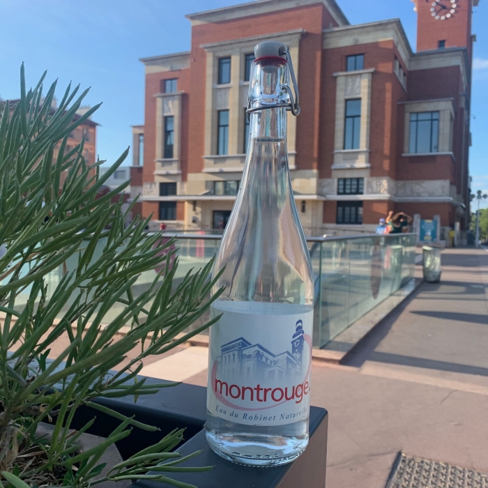 Bouteille eau Montrouge  Amusant