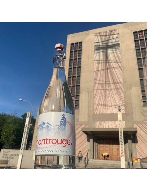 Bouteille eau Montrouge  Amusant
