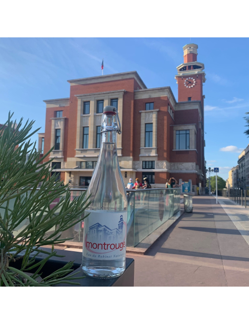 Bouteille eau Montrouge  Amusant
