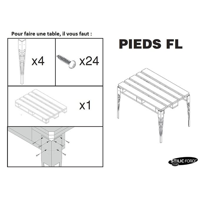 Pied FL By Stilic Force Rangement