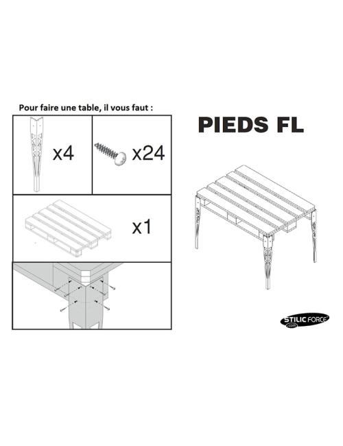 Pied FL By Stilic Force Rangement