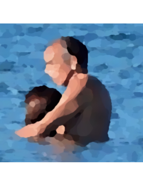 Tableau impressionniste "Le fait divers"