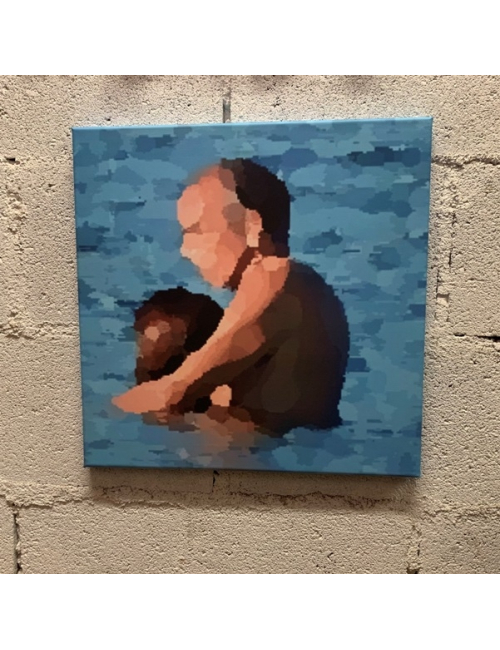 Tableau impressionniste "Le fait divers"