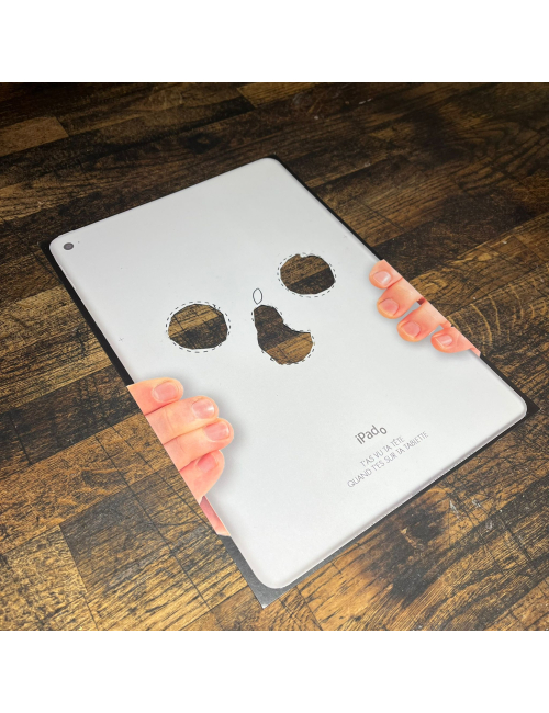 Le masque ipad découpé