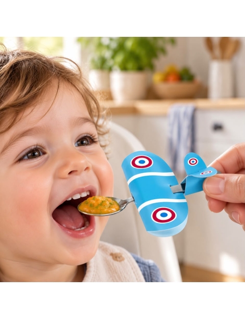 Babyplane - La Cuillère Avion pour Bébé | Repas Amusants pour Enfants