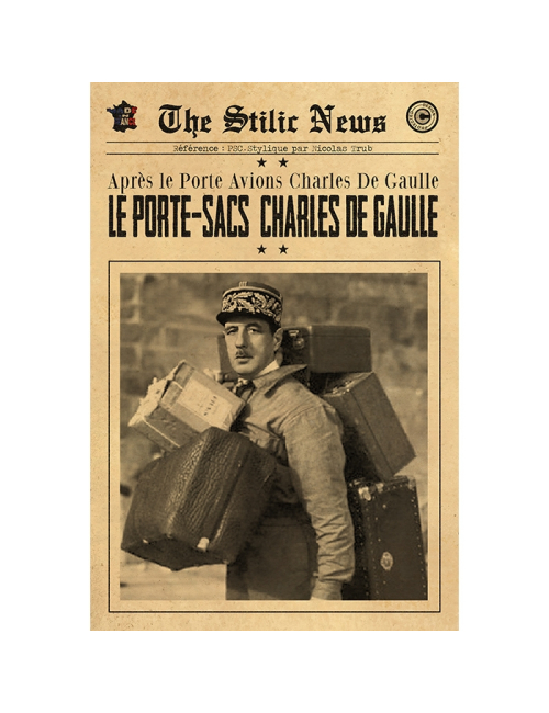 PORTE SAC CHARLES DE GAULLE By Stilic Force So French