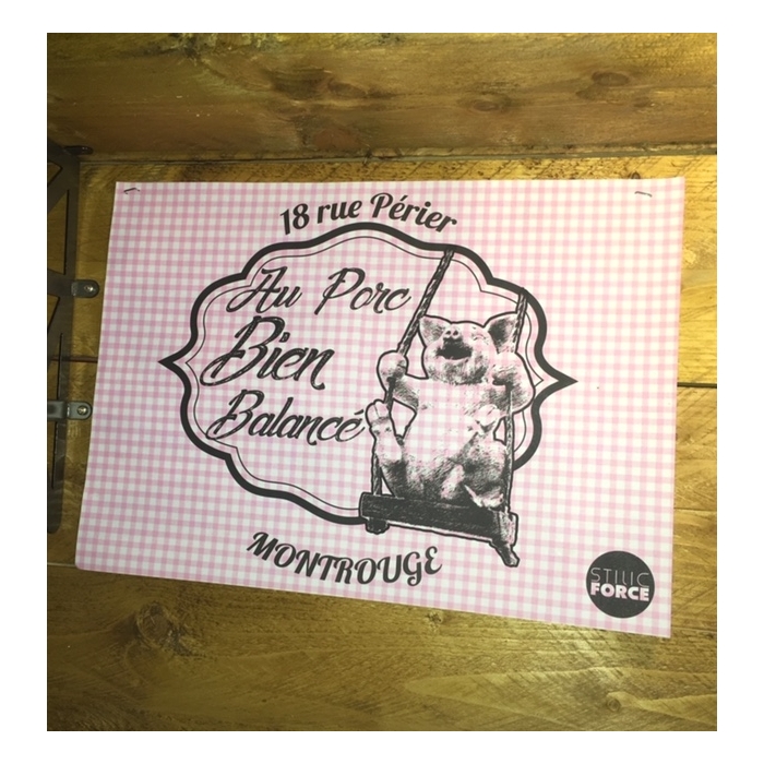 AU PORC BIEN BALANCE By Stilic Force Decoration