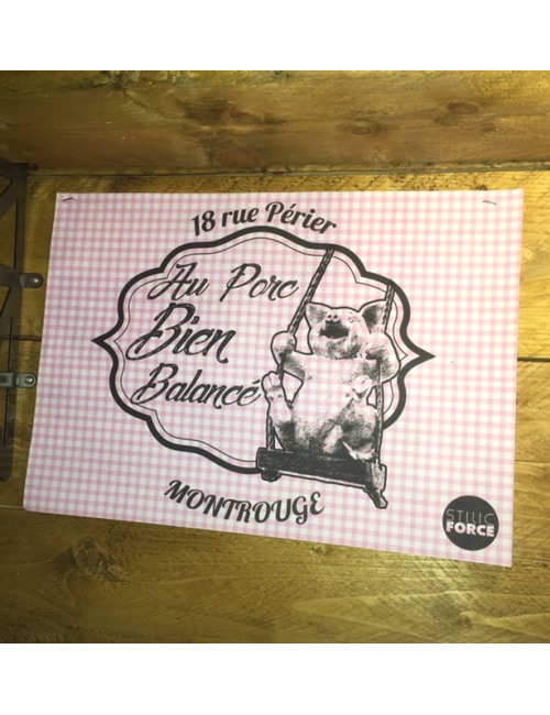 AU PORC BIEN BALANCE By Stilic Force Decoration