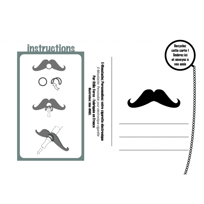 E-Moustache By Stilic Force Amusant