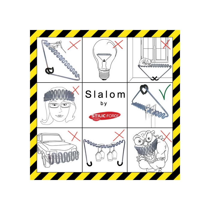 SLALOM - Porte ceinture/cravate monopièce ultra design. By Stilic Force Rangement