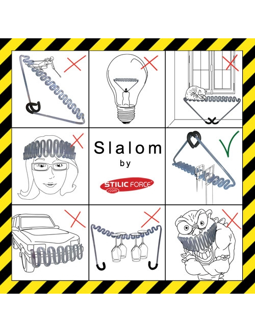 SLALOM - Porte ceinture/cravate monopièce ultra design. By Stilic Force Rangement