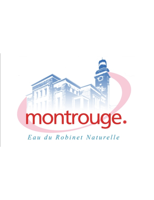 Bouteille eau Montrouge  Amusant