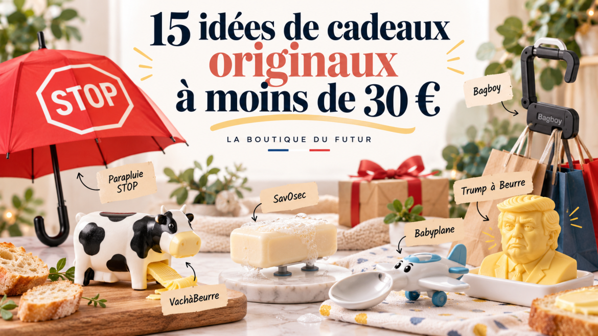 15 idées de cadeaux originaux à moins de 30 € : des inventions françaises qui ne manquent pas d’idées