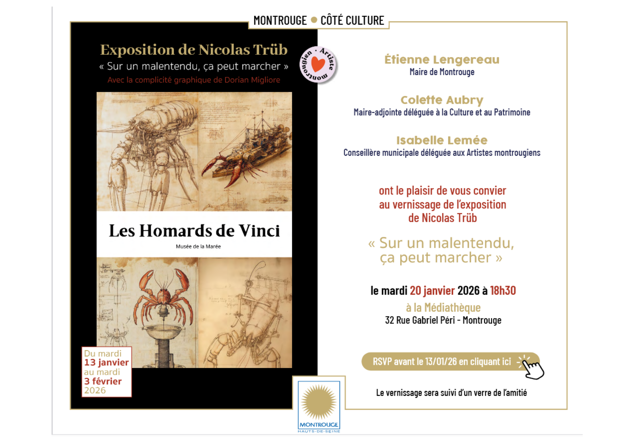 Exposition d’art (presque) officiel à Montrouge